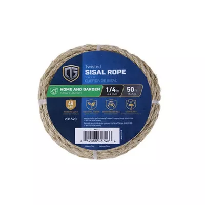 1-4x50at-sisal-rope **1/4x50AT Sisal Rope**
