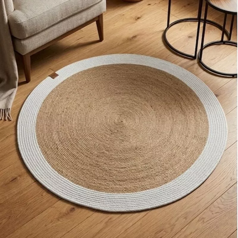 1-meter-round-rug-beige 1 Meter Round Rug Beige