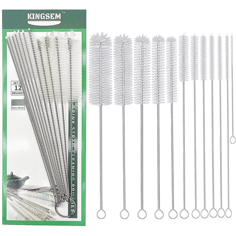 12-pcs-straw-cleaner-brush-kit-with-2mm-25mm-6-5-10-inch-tube-pipe-tumbler-sippy 12 PCS Straw Cleaner Brush kit with 2mm-25mm /6.5-10 INCH for Tube and Pipe.Tumbler, Sippy Cup, Bottle with Straw,Hummingbird feeders and Drinking Straw, Brushes for Cleaning Tanks