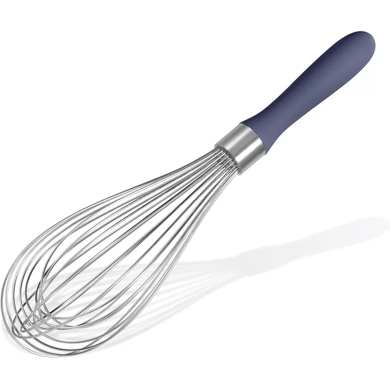 18-8-stainless-steel-balloon-whisk-doosu-kitchen-whisk-cooking-handheld-egg-beat 18/8 Stainless Steel Balloon Whisk, Doosu Kitchen Whisk for Cooking Handheld Egg Beater with Rust-Proof Sturdy Wires & Non-Slip Silicone Handle for Beating, Stirring, Blending (12 Wires, Black)