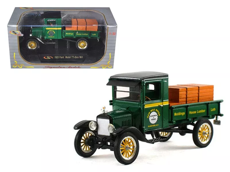 1923-ford-model-tt-lamber-truck-green-1-32-diecast-model-car-by-signat 1923 Ford Model TT Lamber Truck Green 1/32 Diecast Model Car by Signat