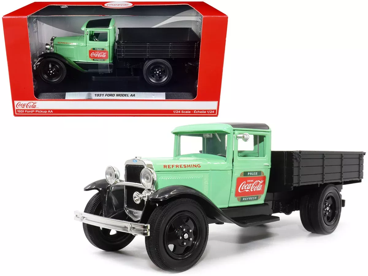 1931-ford-model-aa-pickup-truck-light-green-black-pause-refresh 1931 Ford Model AA Pickup Truck Light Green and Black "Pause. Refresh.