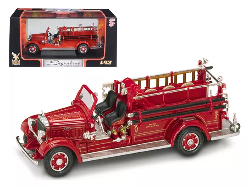 1935-mack-type-75bx-fire-engine-red-1-43-diecast-model-car-by-road-sig 1935 Mack Type 75BX Fire Engine Red 1/43 Diecast Model Car by Road Sig
