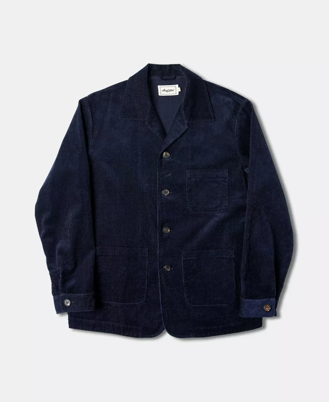 1940s-french-indigo-corduroy-chore-coat 1940s French Indigo Corduroy Chore Coat