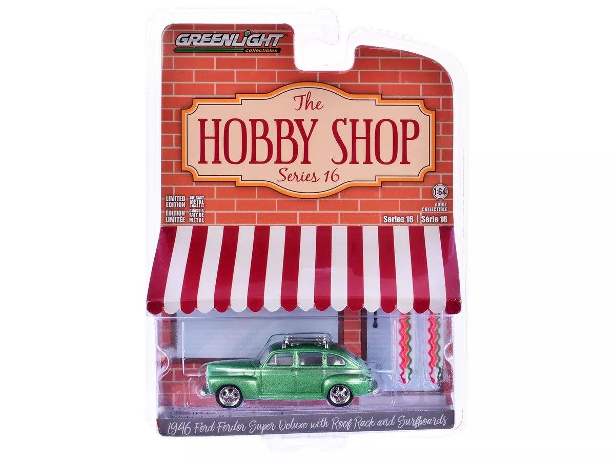1946-ford-fordor-super-deluxe-green-metallic-with-white-interior-r 1946 Ford Fordor Super Deluxe Green Metallic with White Interior and R