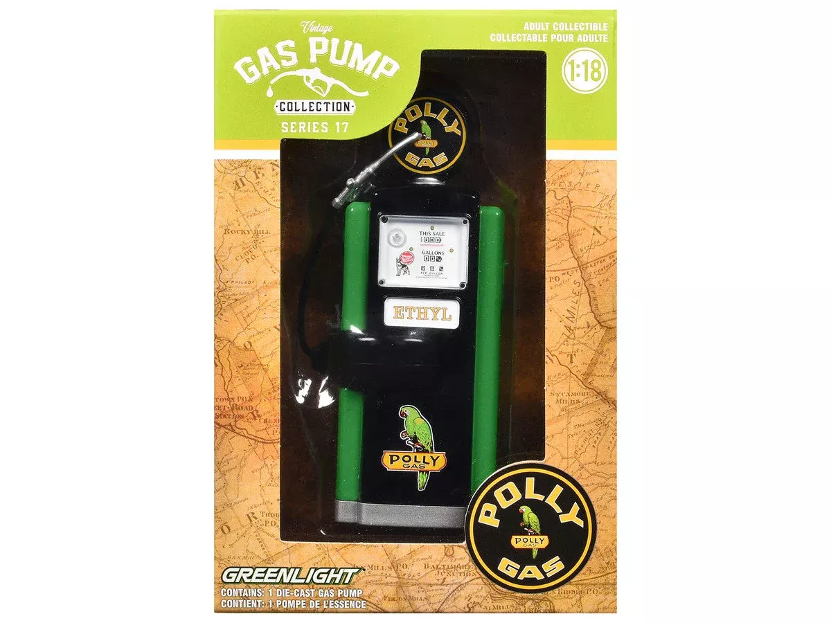 1948-wayne-100-gas-pump-polly-gas-black-green-vintage-gas-pum 1948 Wayne 100-A Gas Pump "Polly Gas" Black and Green "Vintage Gas Pum