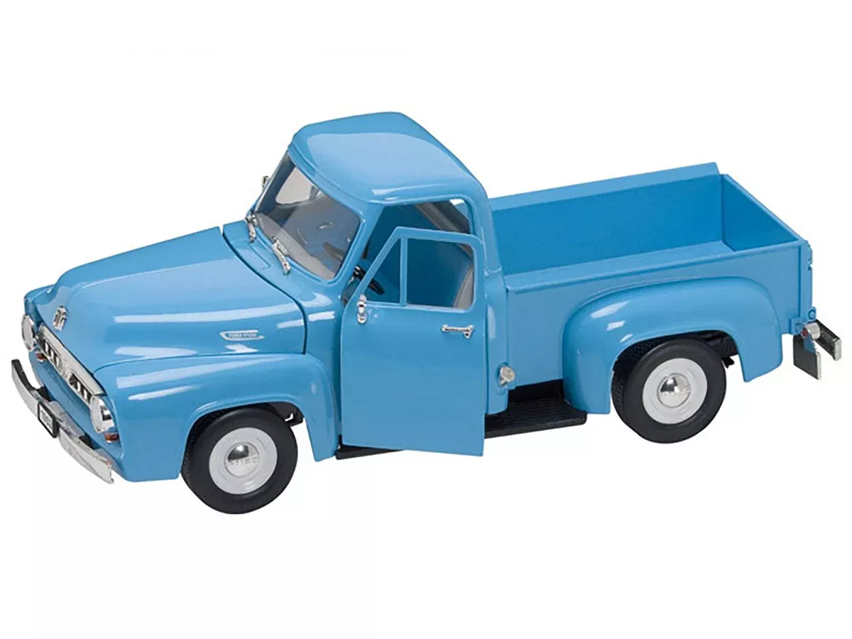 1953 Ford F-100 Pickup Truck Light Blue 1/18 Diecast Model Car by Road