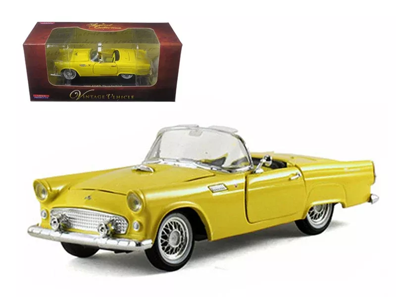 1955-ford-thunderbird-convertible-yellow-1-32-diecast-car-model-by-ark 1955 Ford Thunderbird Convertible Yellow 1/32 Diecast Car Model by Ark