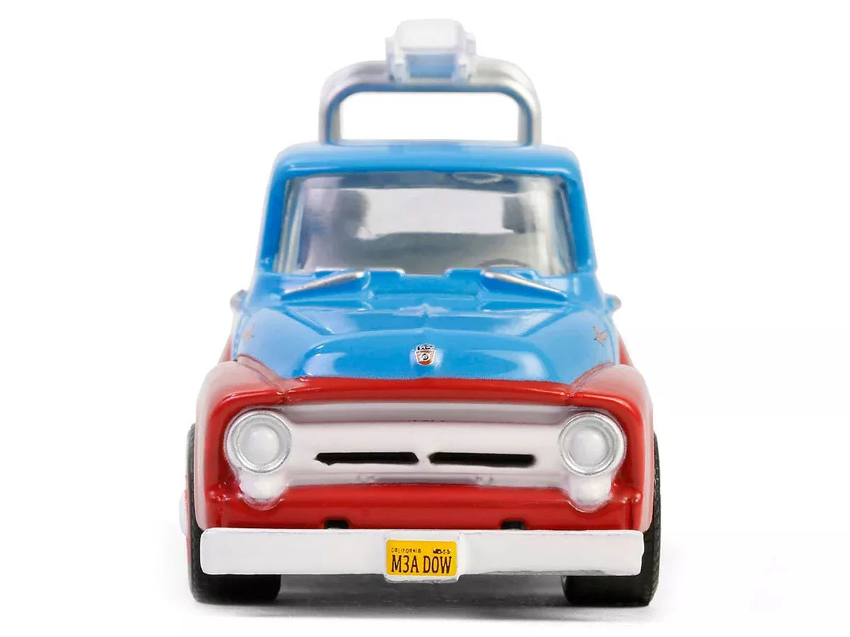 1956-ford-f-100-pickup-truck-with-tool-boxes-ladders-chevron-blu 1956 Ford F-100 Pickup Truck with Tool Boxes and Ladders "Chevron" Blu