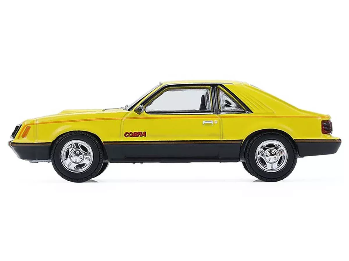 1979-ford-mustang-cobra-fastback-bright-yellow-with-cobra-good-graphic 1979 Ford Mustang Cobra Fastback Bright Yellow with Cobra Good Graphic