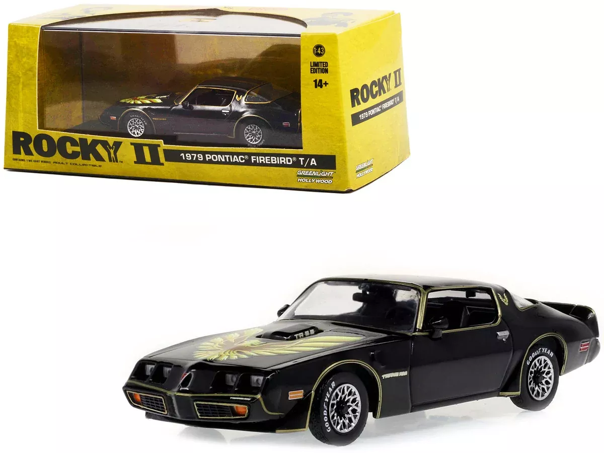 1979 Pontiac Firebird T/A Trans Am Black with Hood Phoenix "Rocky II"