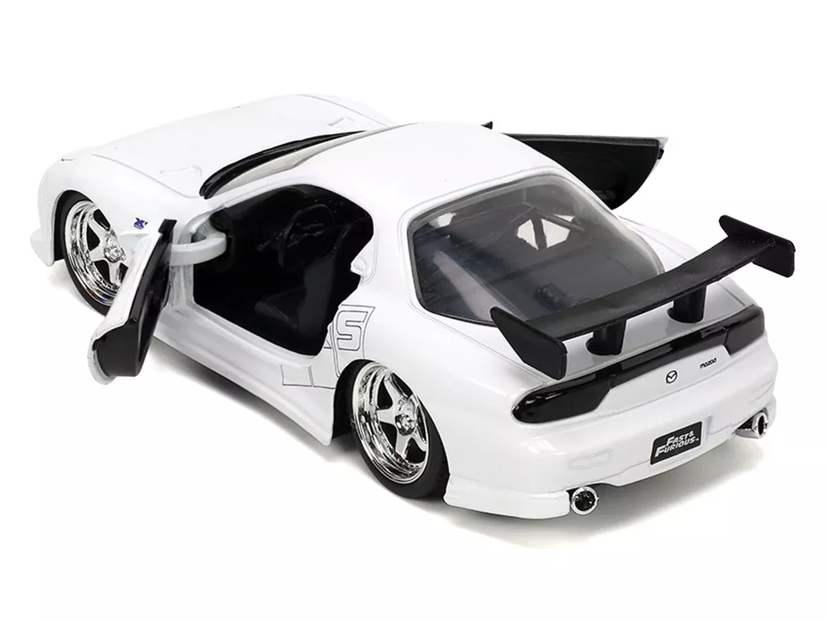 1993-mazda-rx-7-hks-white-fast-furious-2001-movie-2 1993 Mazda RX-7 "HKS" White "The Fast and the Furious" (2001) Movie "2
