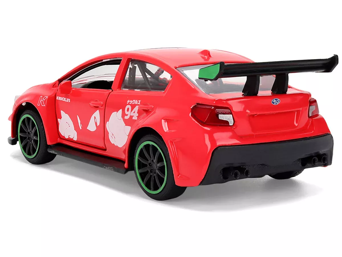 2016 Subaru WRX STI Red with "Knuckles" Graphics "Sonic the Hedgehog"