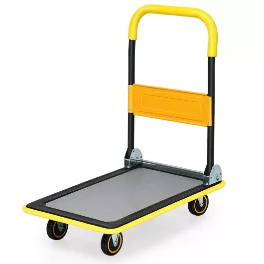 330lbs-folding-platform-cart-dolly-push-hand-truck-moving-warehouse-fo 330lbs Folding Platform Cart Dolly Push Hand Truck Moving Warehouse Fo