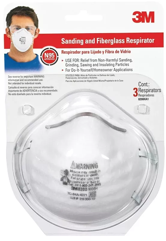 3m-8200h3-dc-respirator-one-size-mask-n95-filter-class-95-filter 3M 8200H3-DC Respirator, One-Size Mask, N95 Filter Class, 95 % Filter