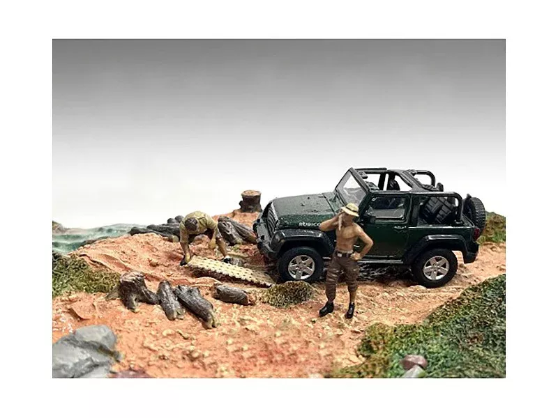 4x4-mechanics-2-piece-diecast-figure-set-1-1-43-scale-models-by "4X4 Mechanics" 2 Piece Diecast Figure Set 1 for 1/43 Scale Models by