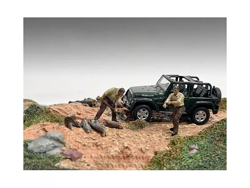 4x4-mechanics-2-piece-diecast-figure-set-2-1-43-scale-models-by "4X4 Mechanics" 2 Piece Diecast Figure Set 2 for 1/43 Scale Models by