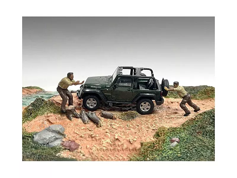 4x4-mechanics-2-piece-diecast-figure-set-3-1-43-scale-models-by "4X4 Mechanics" 2 Piece Diecast Figure Set 3 for 1/43 Scale Models by