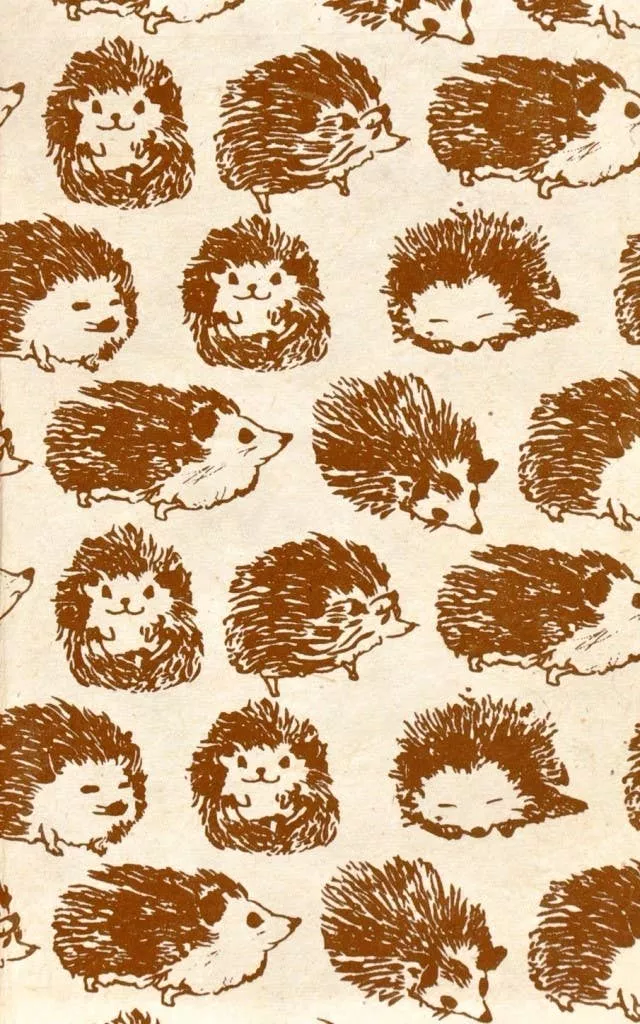 5x8-hedgehog-brown-jnrl 5x8 Hedgehog, brown jnrl