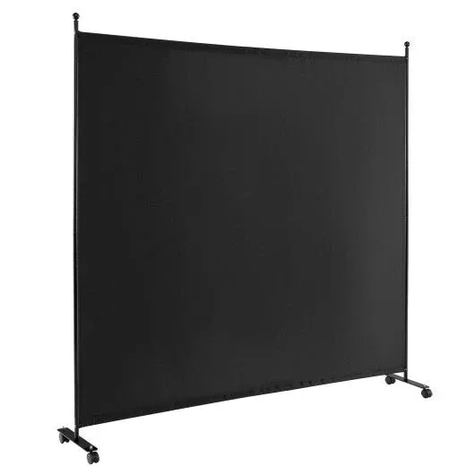 6-feet-single-panel-rolling-room-divider-with-smooth-wheels 6 Feet Single Panel Rolling Room Divider with Smooth Wheels