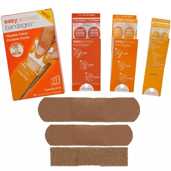 adventure-medical-easy-access-bandages-153-fabric-assorted-pack-30-count Adventure Medical Easy Access Bandages - Fabric - Assorted Pack - 30 Count