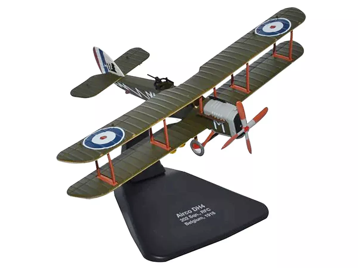 airco-dh4-bomber-plane-202-squadron-rfc-1918-oxford-aviation-ser Airco DH4 Bomber Plane "202 Squadron RFC" (1918) "Oxford Aviation" Ser