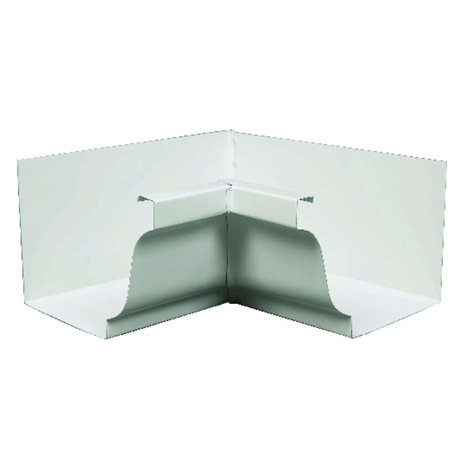 amerimax-3-5-in-h-x-3-75-in-w-x-7-5-in-l-white-aluminum-k-inside-miter Amerimax 3.5 in. H X 3.75 in. W X 7.5 in. L White Aluminum K Inside Miter