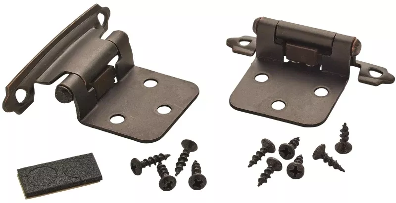 Amerock BPR3429ORB Cabinet Hinge, 2-3/4 in L x 1-3/4 in W, Steel, Oil-