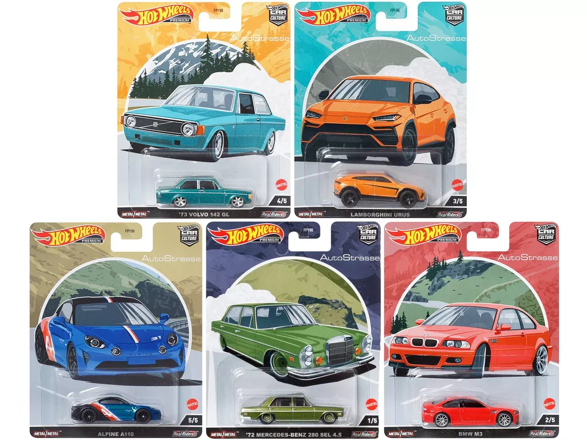 auto-strasse-5-piece-set-car-culture-series-diecast-model-cars-by "Auto Strasse" 5 piece Set "Car Culture" Series Diecast Model Cars by