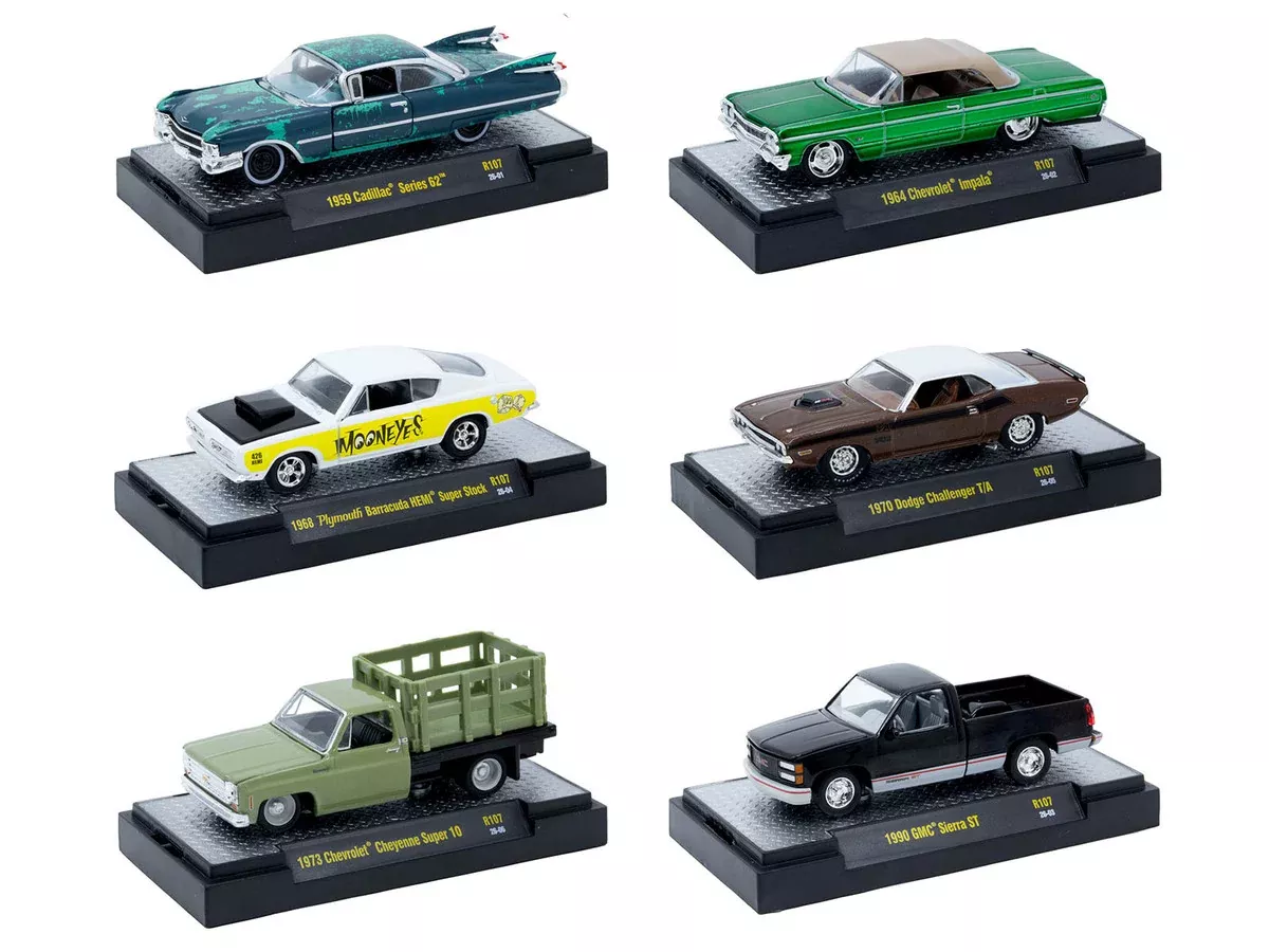 "Auto-Thentics" 6 piece Set Release 107 IN DISPLAY CASES Limited Editi