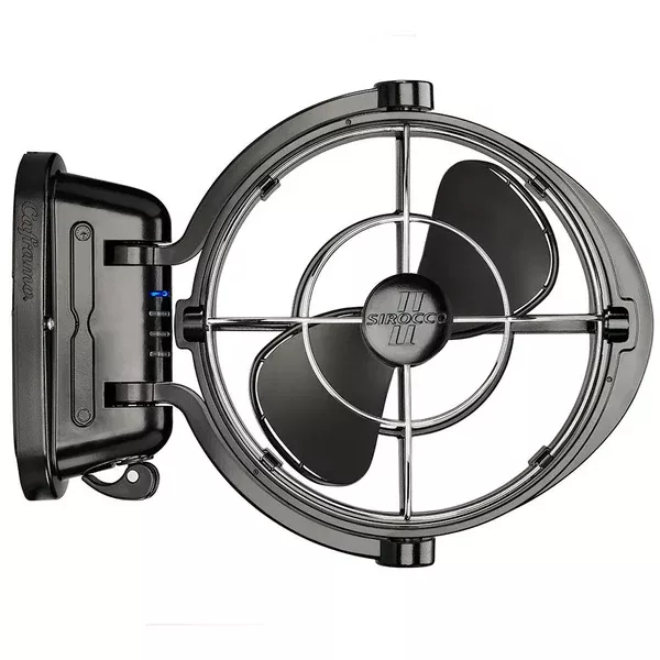 caframo-sirocco-ii-3-speed-7-quot-gimbal-fan-black-12-24v Caframo Sirocco II 3-Speed 7" Gimbal Fan - Black - 12-24V