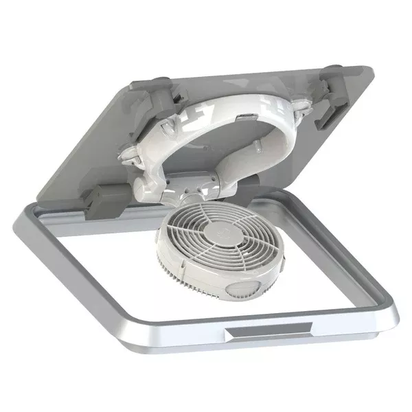 caframo-taku-7620-12v-hatch-fan-w-suction-mount-light-white Caframo Taku 7620 12V Hatch Fan w-Suction Mount & Light - White