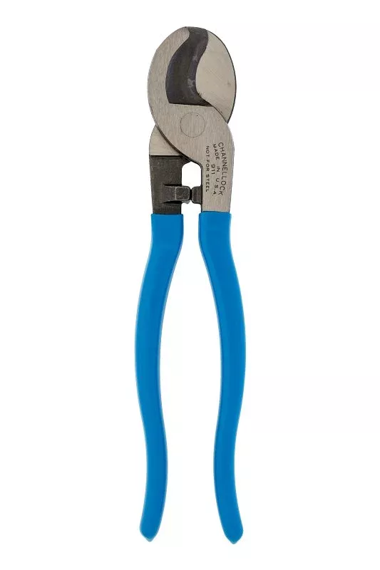 channellock-911-cable-cutter-9-1-2-in-oal-hcs-jaw-blue-handle-comf Channellock 911 Cable Cutter, 9-1/2 in OAL, HCS Jaw, Blue Handle, Comf