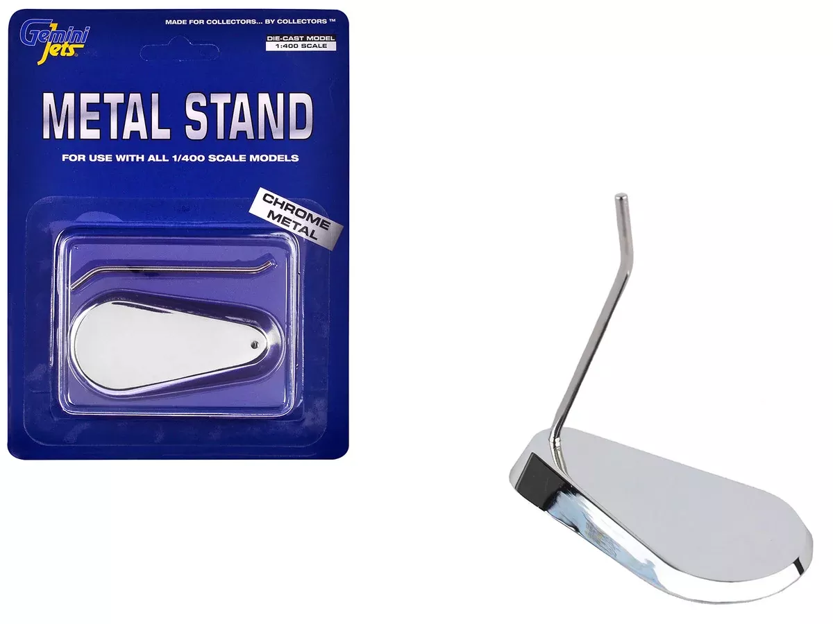 chrome-metal-display-stand-1-400-scale-models-by-geminijets Chrome Metal Display Stand for 1/400 Scale Models by GeminiJets