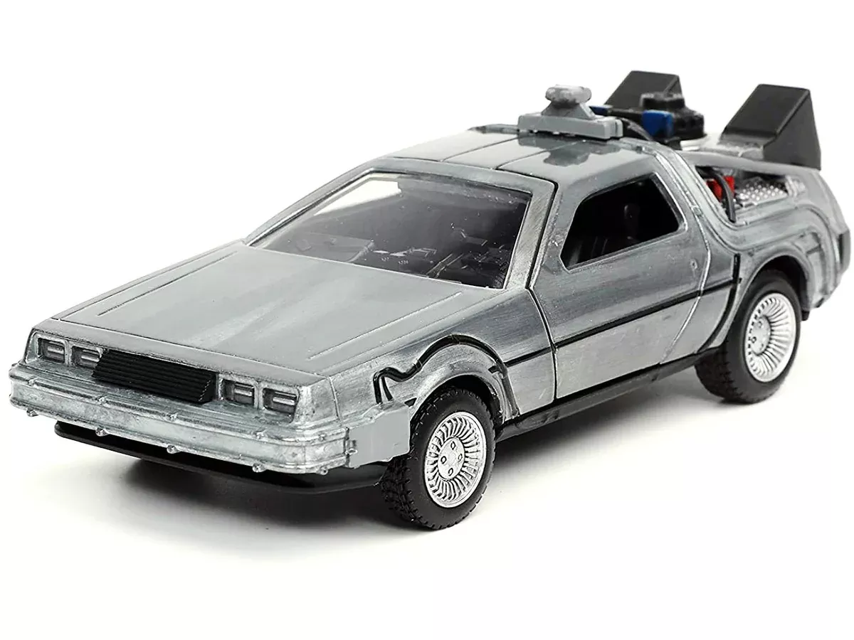 delorean-dmc-time-machine-brushed-metal-back-to-future-part-i DeLorean DMC (Time Machine) Brushed Metal "Back to the Future Part I"