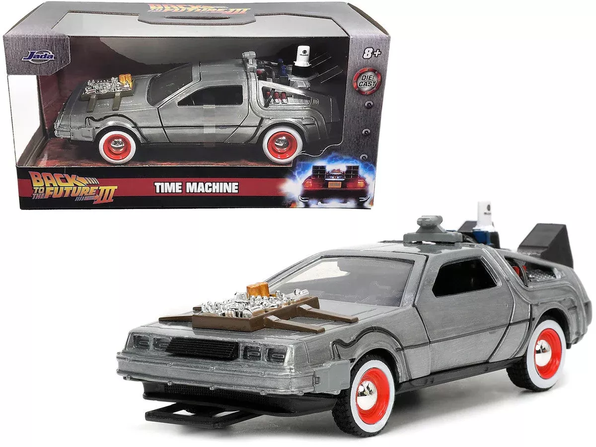 delorean-dmc-time-machine-brushed-metal-back-to-future-part-iii DeLorean DMC (Time Machine) Brushed Metal "Back to the Future Part III