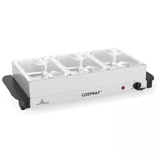 electric-buffet-server-food-warmer-with-3-removable-trays-adjustable-t Electric Buffet Server Food Warmer with 3 Removable Trays Adjustable T