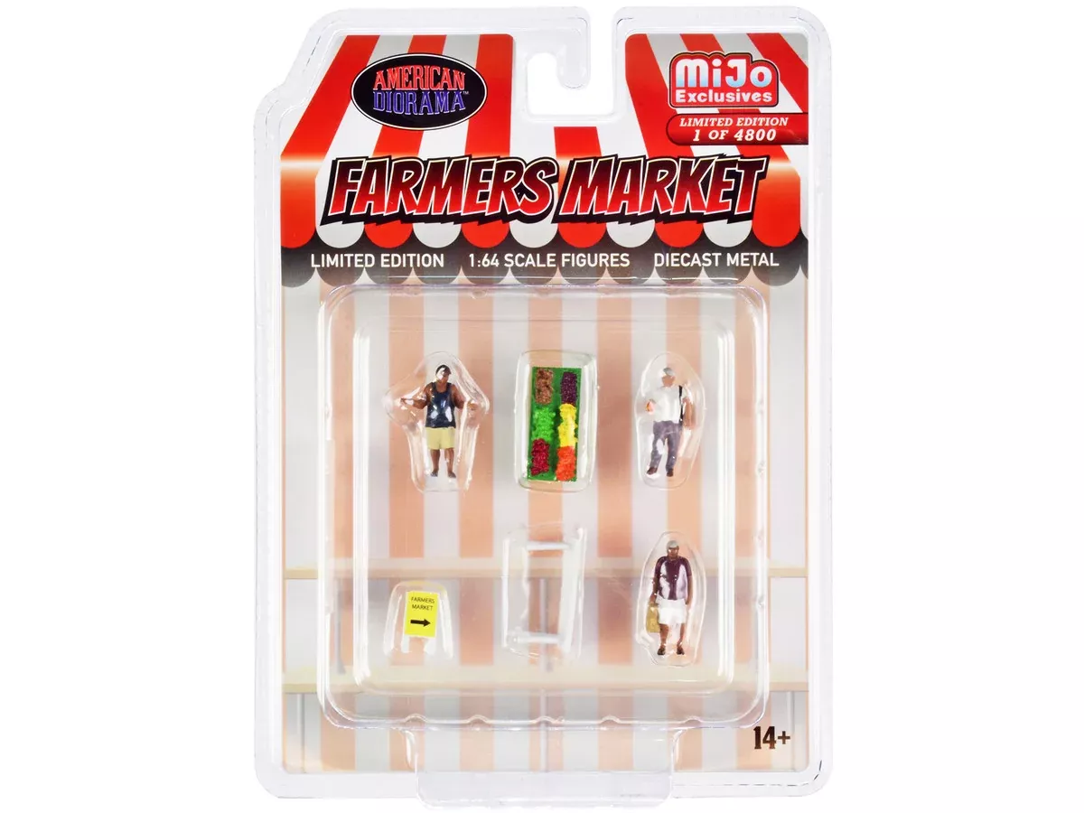 farmers-market-6-piece-diecast-set-3-figures-3-accessories-lim "Farmers Market" 6 piece Diecast Set (3 Figures and 3 Accessories) Lim