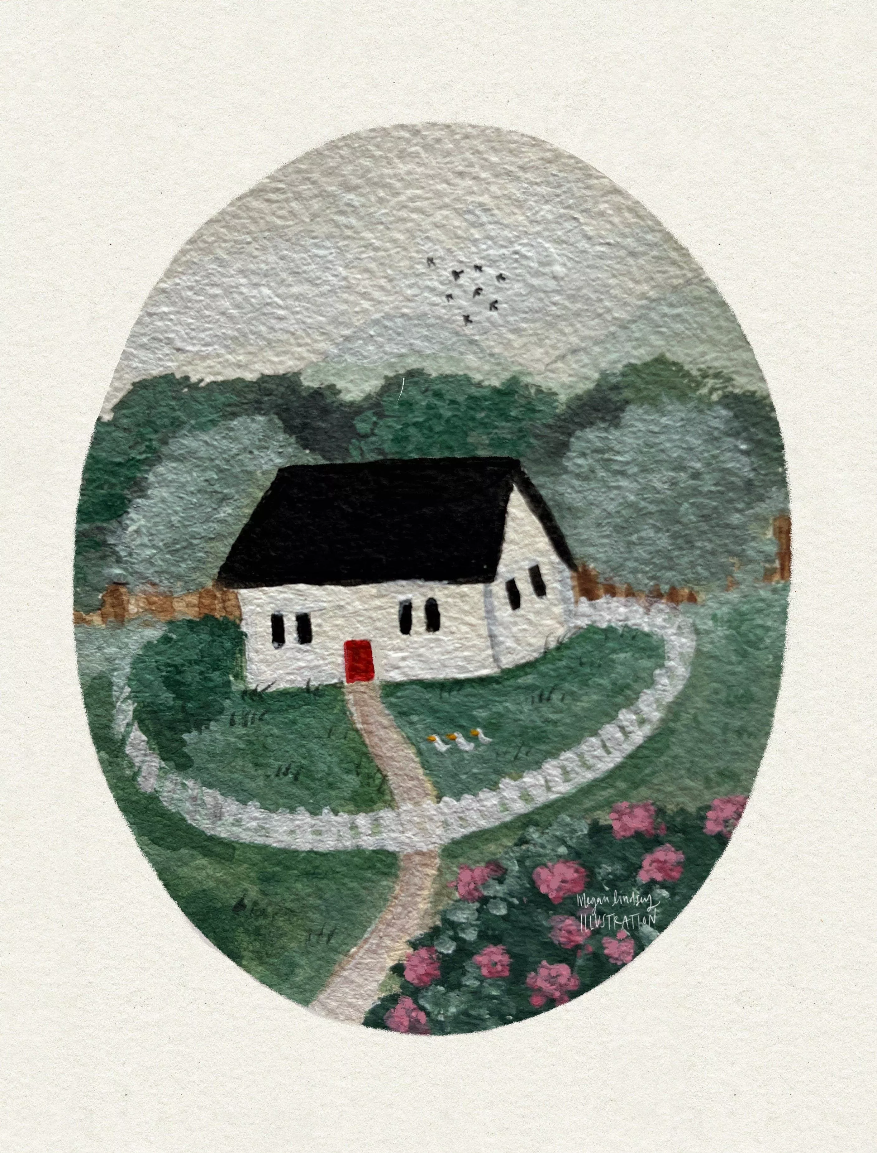 floral-cottage-prints āFloral Cottageā Prints