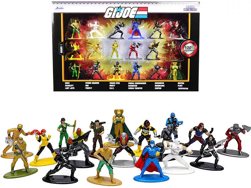 g-i-joe-set-18-diecast-figurines-nano-metalfigs-series-by-jada "G.I. Joe" Set of 18 Diecast Figurines "Nano Metalfigs" Series by Jada