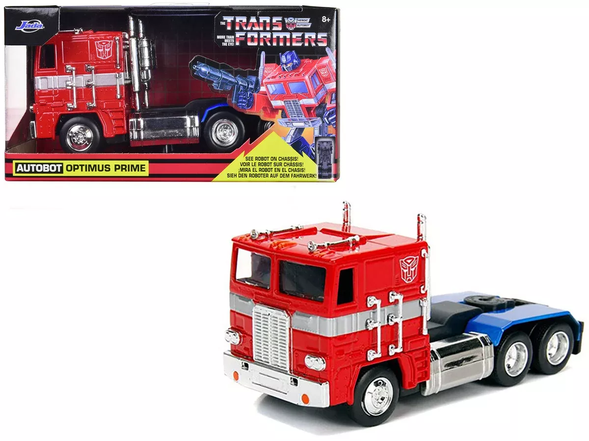 G1 Autobot Optimus Prime Truck Red with Robot on Chassis from "Transfo