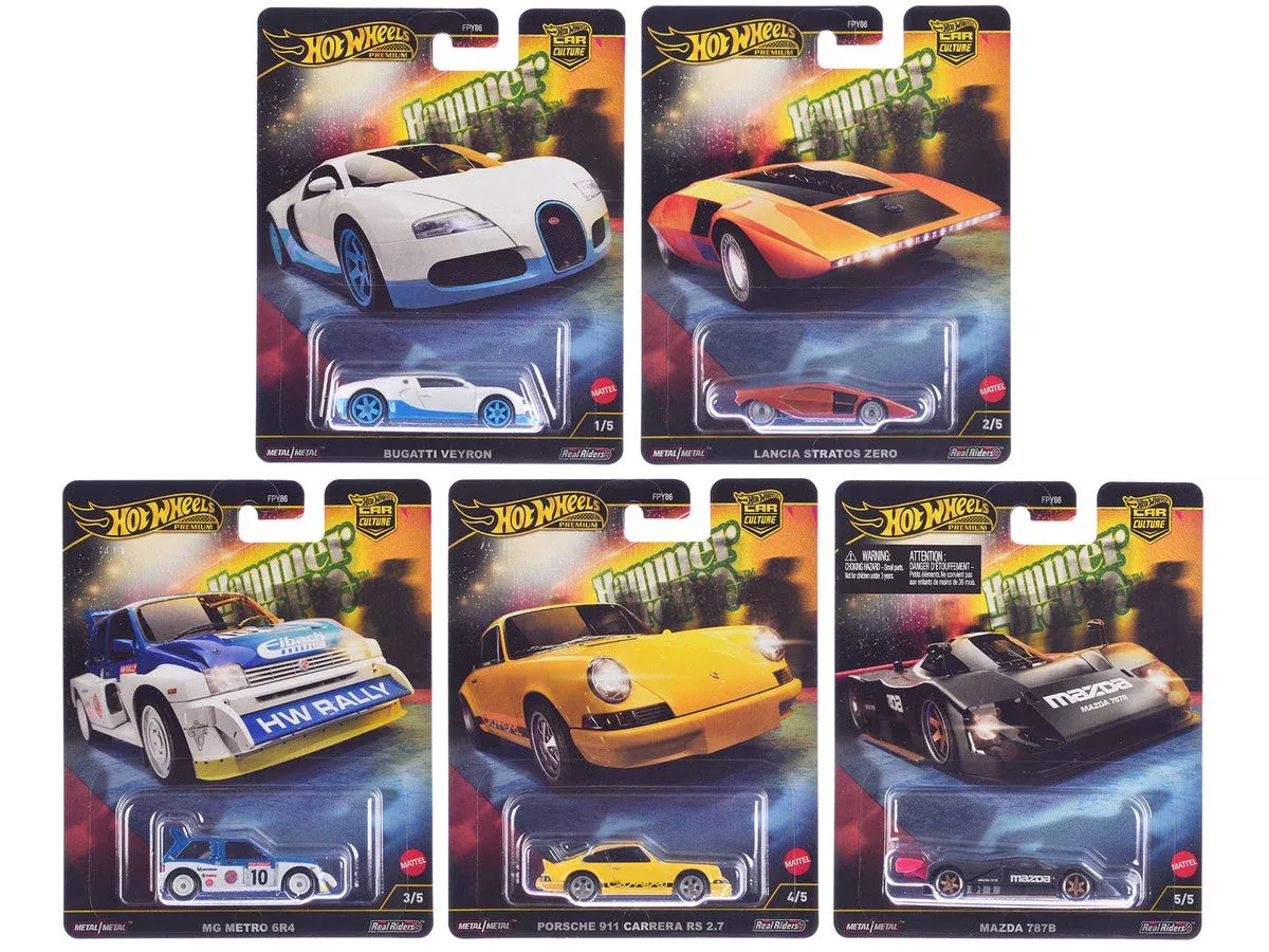 hammer-drop-5-piece-set-car-culture-2024-series-f-diecast-model-ca "Hammer Drop" 5 piece Set "Car Culture" 2024 Series F Diecast Model Ca