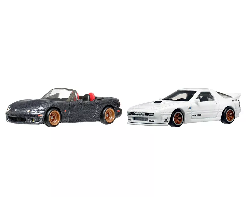 mazda-mazdaspeed-miata-gray-metallic-mazda-rx7-fc-pandem-white-ca Mazda Mazdaspeed Miata Gray Metallic and Mazda RX7 FC Pandem White "Ca