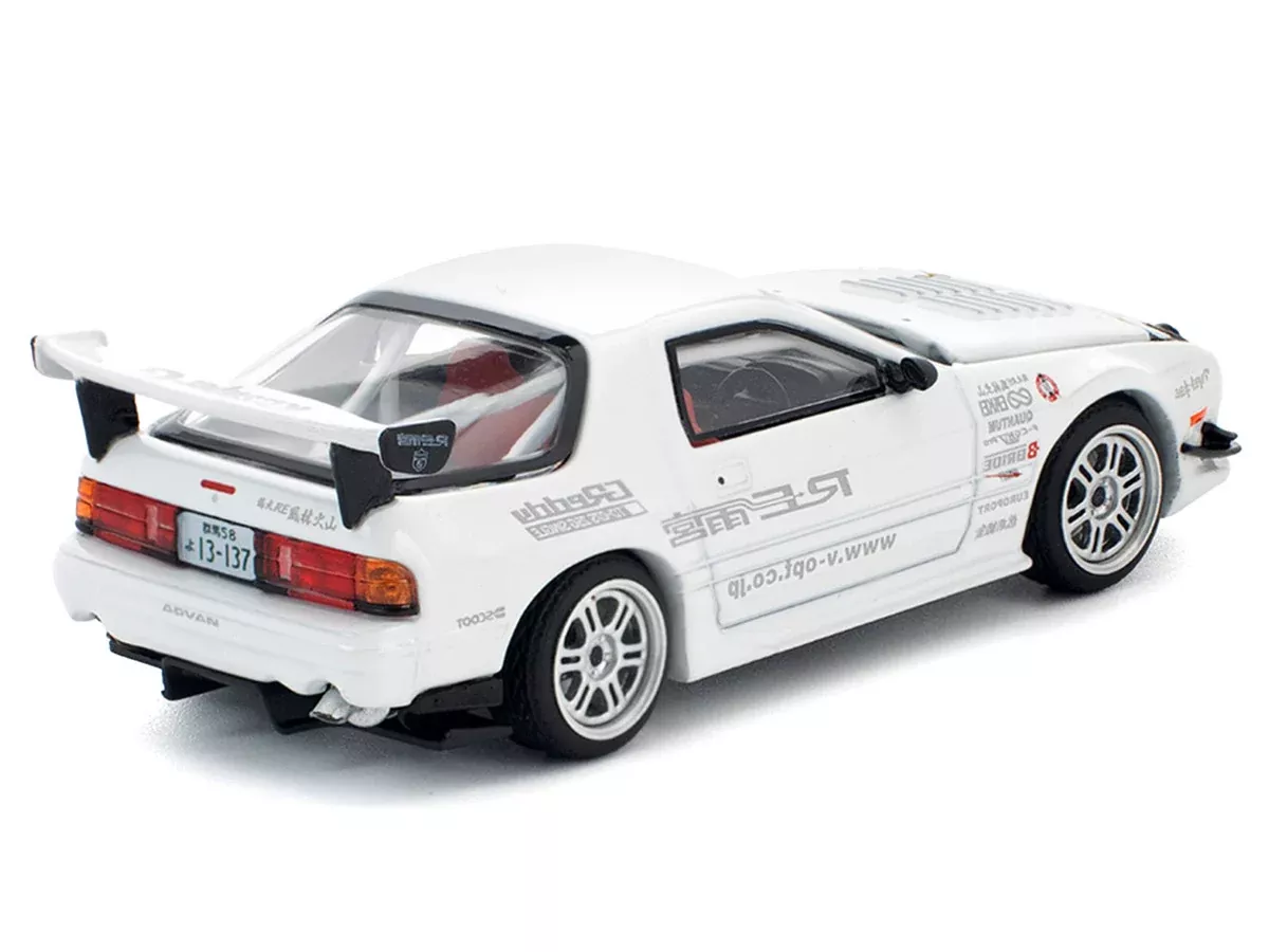 mazda-rx7-fc3s-re-amemiya-rhd-right-hand-drive-white-1-64-diecast Mazda RX7 (FC3S) RE Amemiya RHD (Right Hand Drive) White 1/64 Diecast