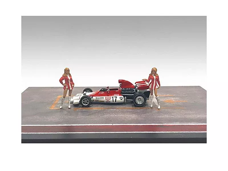 race-day-two-diecast-figures-set-6-1-43-scale-models-by-american "Race Day" Two Diecast Figures Set 6 for 1/43 Scale Models by American