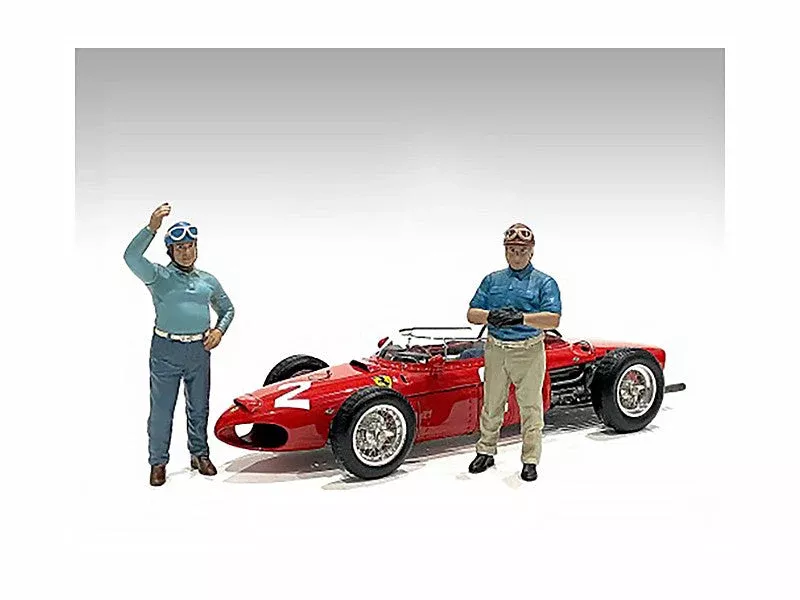 racing-legends-50-s-set-2-diecast-figures-1-43-scale-models-b "Racing Legends" 50's Set of 2 Diecast Figures for 1/43 Scale Models b
