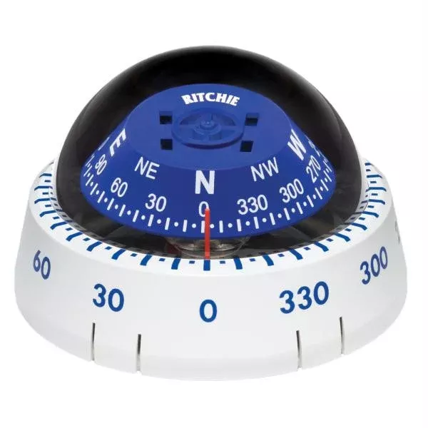 ritchie-xp-99w-kayaker-compass-surface-mount-white Ritchie XP-99W Kayaker Compass - Surface Mount - White