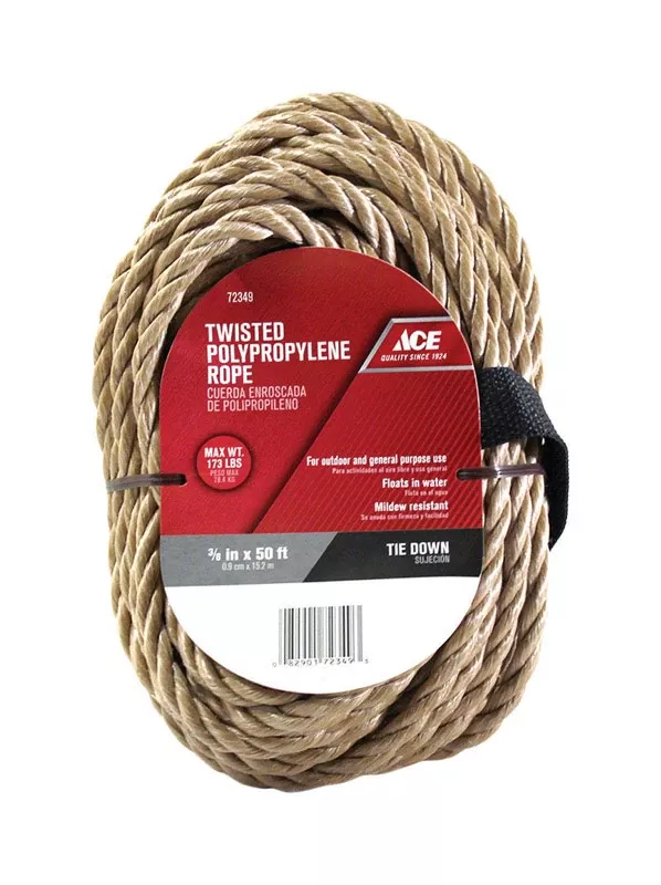 rope-twisted-polyrope-3-8-x-50ft "ROPE - TWISTED POLYROPE - 3/8"" X 50FT"