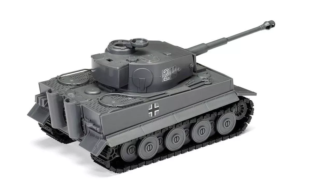 skill-1-model-kit-tiger-i-tank-german-army-snap-together-painted-pla Skill 1 Model Kit Tiger I Tank "German Army" Snap Together Painted Pla