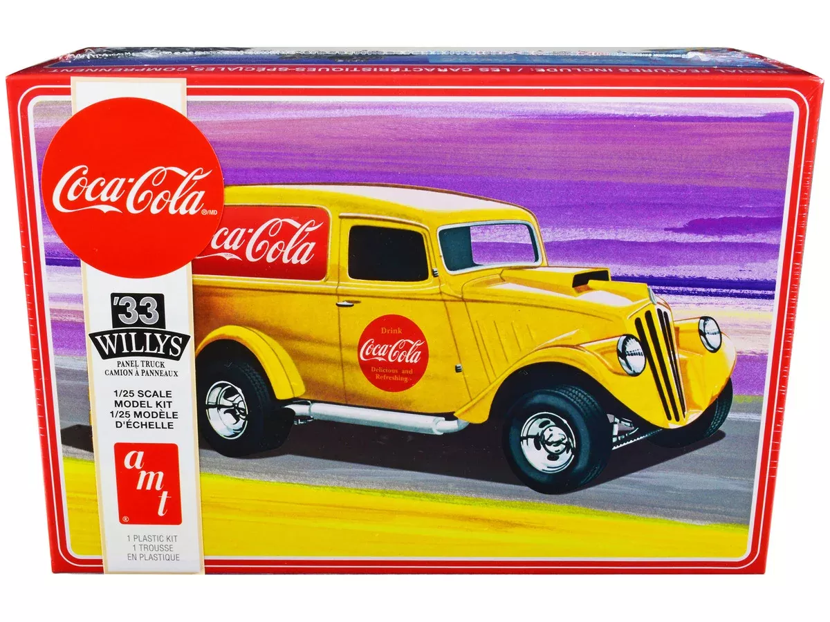 skill-2-model-kit-1933-willys-panel-truck-coca-cola-1-25-scale-model Skill 2 Model Kit 1933 Willys Panel Truck "Coca-Cola" 1/25 Scale Model